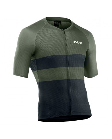 MAILLOT NORTHWAVE BLADE AIR VERDE FOREST-NEGRO