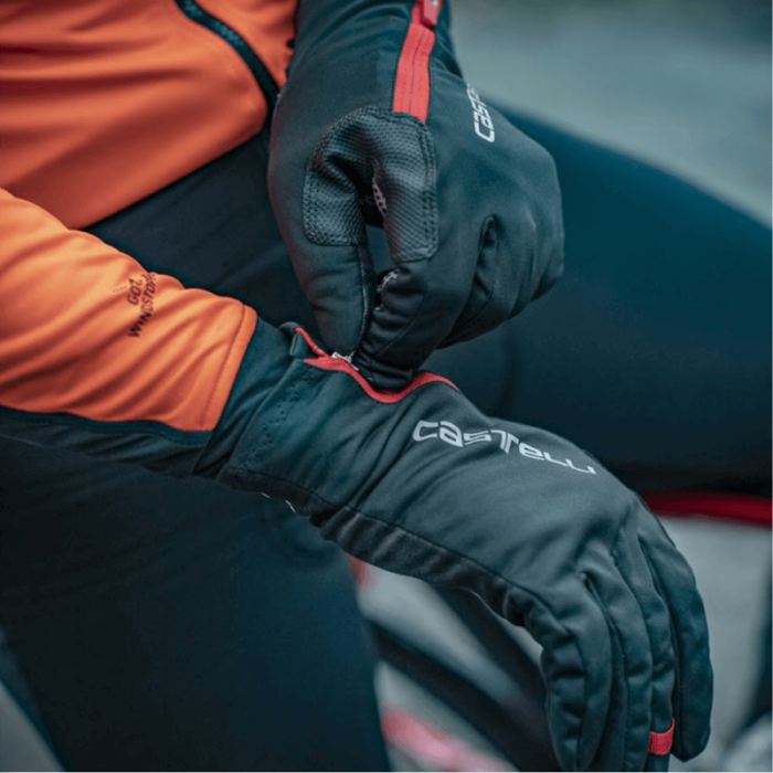 GUANTES CASTELLI SPETTACOLO ROS NEGRO/ROJO