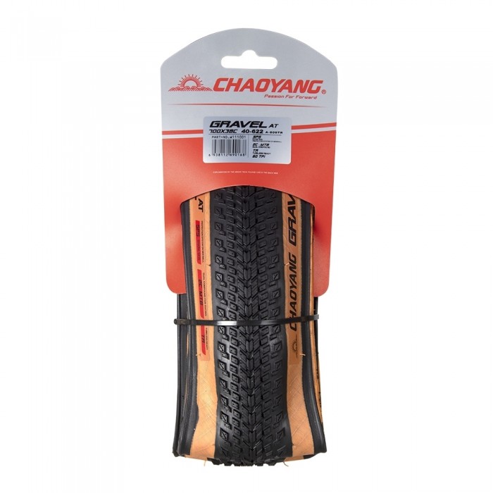 NEUMÁTICO CHAOYANG GRAVEL AT TLR 700x38C NEGRO/MARRÓN