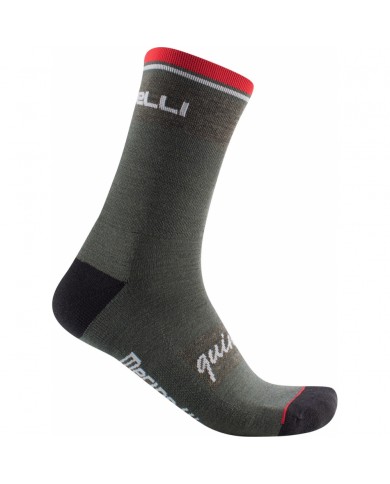 CALCETINES CASTELLI QUINDICI SOFT MERINO VERDE OSCURO