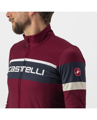 MAILLOT MANGA LARGA CASTELLI PASSISTA BURDEOS/AZ SAVILLE/TIZA