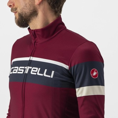 MAILLOT MANGA LARGA CASTELLI PASSISTA BURDEOS/AZ SAVILLE/TIZA