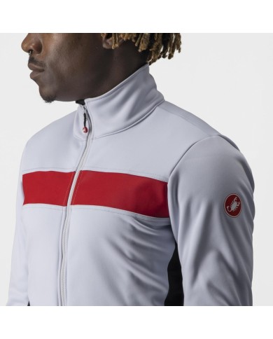 CHAQUETA CASTELLI RADDOPIA 3 GRIS PT/ROJO REFLEX