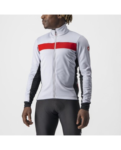 CHAQUETA CASTELLI RADDOPIA 3 GRIS PT/ROJO REFLEX