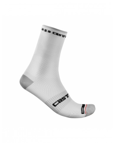 CALCETINES CASTELLI ROSSO CORSA PRO 15 BLANCO