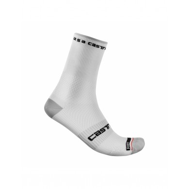 CALCETINES CASTELLI ROSSO CORSA PRO 15 BLANCO