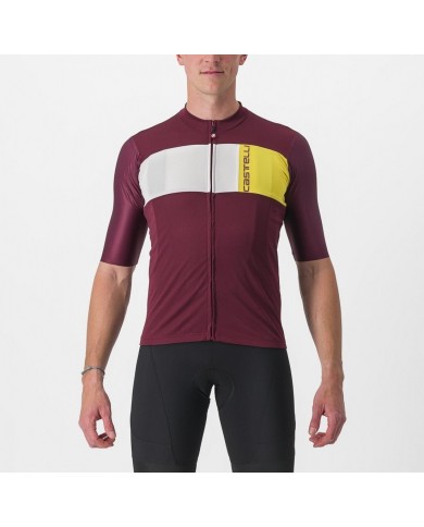 MAILLOT CASTELLI PROLOGO 7 BURDEOS/MARFIL/FRUTA PASIÓN