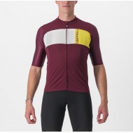 MAILLOT CASTELLI PROLOGO 7 BURDEOS/MARFIL/FRUTA PASIÓN