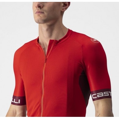 MAILLOT CASTELLI ENTRATA VI ROJO/BURDEOS/MARFIL