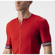 MAILLOT CASTELLI ENTRATA VI ROJO/BURDEOS/MARFIL