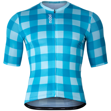 MAILLOT MOBEL MANGA CORTA BLUE QUADRO