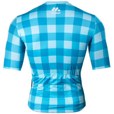 MAILLOT MOBEL MANGA CORTA BLUE QUADRO