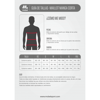 MAILLOT MOBEL MANGA CORTA BLUE QUADRO