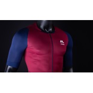 MAILLOT MOBEL MANGA CORTA CIMA BURDEOS