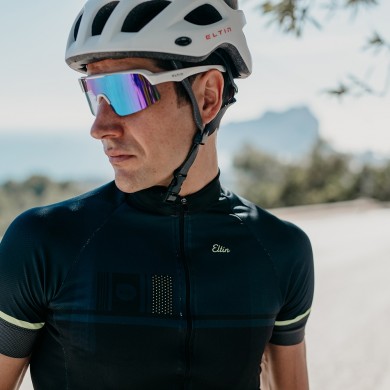 MAILLOT ELTIN SUPERMASSIVE NEGRO/VERDE FLÚOR